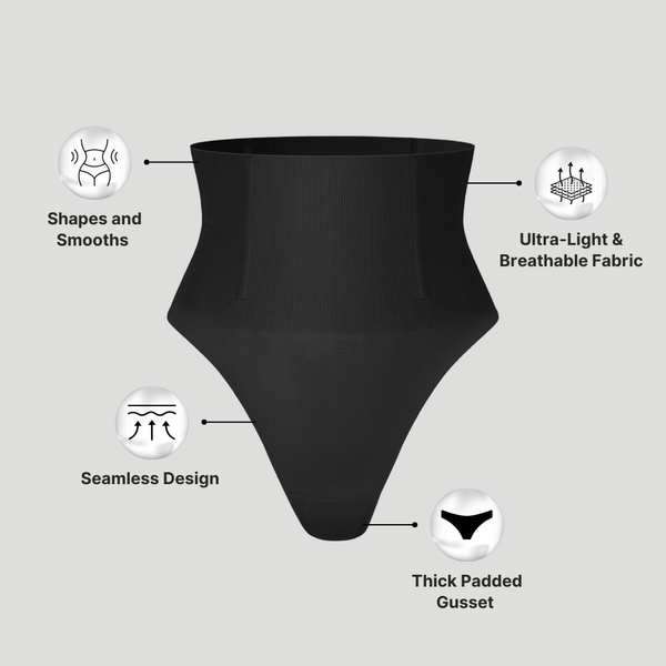 Tummy Control Camel Toe Proof Thong